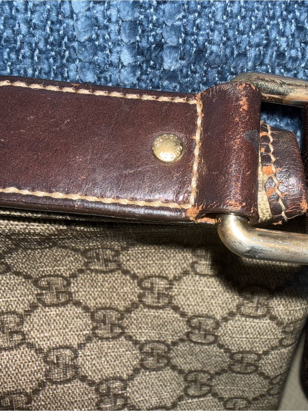 Gucci Beige & Brown GG Monogram Clutch - Picture 4 of 11